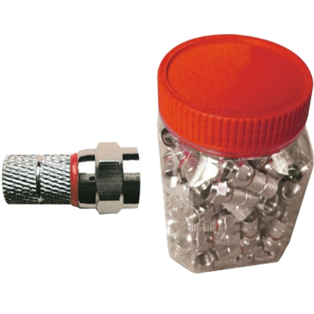 ZODIAC F-Konektor 5mm, za koaksijalni kabl 5mm, pak 100 kom - F 5MM C/ORING slika 1