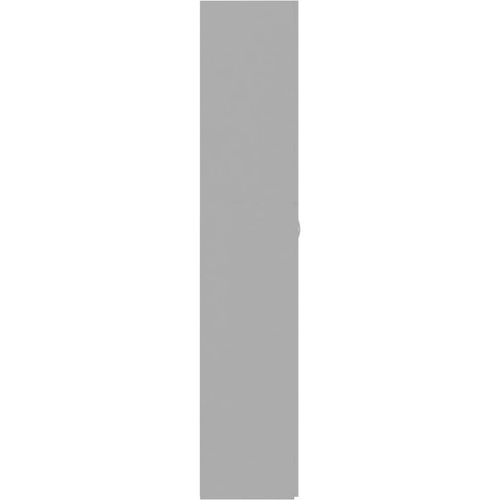 Ormarić za pohranu visoki sjaj sivi 80x35,5x180 cm od iverice slika 7