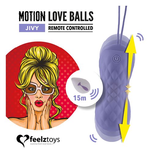 Vibracijsko jaje FeelzToys - Motion Love Balls Jivy slika 3