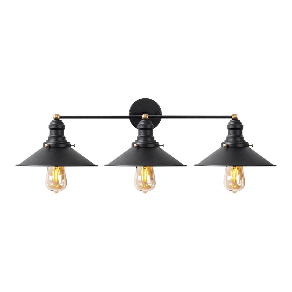 Konična - 12185 Crna Antikna Zidna Lampa slika 4