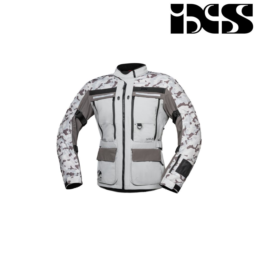 Jakna za motor iXS Montevideo-Air 3.0 - Maskirna siva vel.4XL slika 1