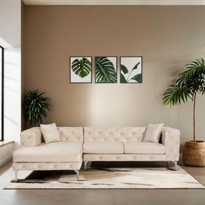 Como Eco Left - Bež Ugaona Sofa