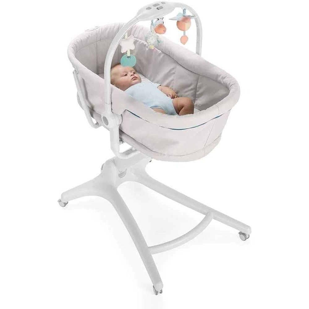 Chicco Baby Hug 4U1 Kolijevka, Ležaljka, Stolica za hranjenje i Prva stolica, Glacial slika 7