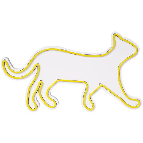 Wallity Ukrasna plastična LED rasvjeta, Kitty the Cat - Yellow slika 5