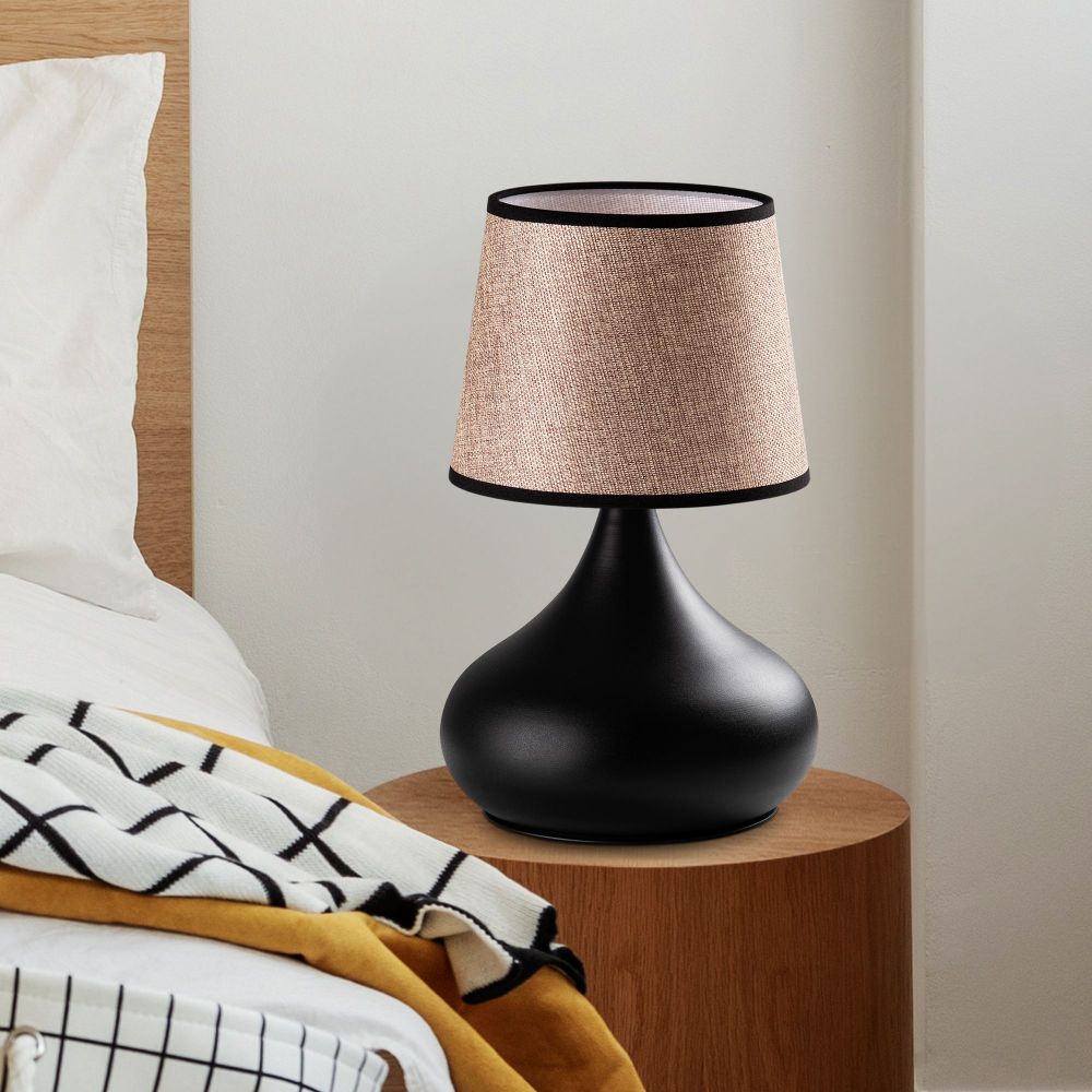 Bulbe - 15462 Crna-Bež Stolna Lampa slika 1