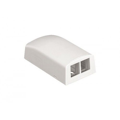 NetKey® Nazidna kutija 2xRJ45, prazna, bela slika 1