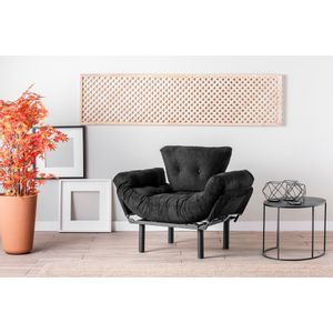 Atelier Del Sofa Fotelja, Crno, Nitta Single - Black