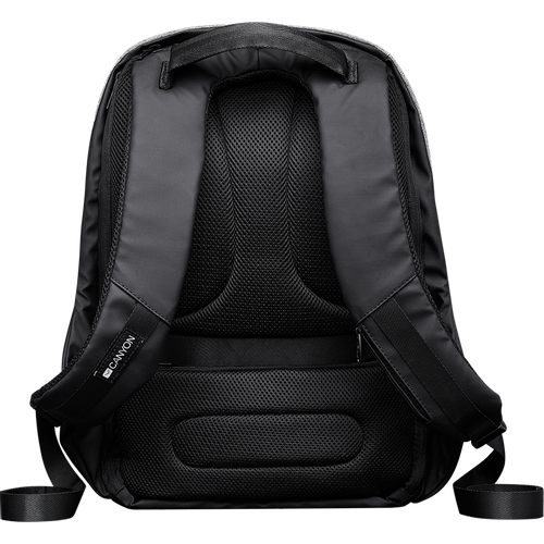 CANYON BP-9 Anti-theft backpack for 15.6'' laptop, material 900D glued polyester and 600D polyester, black, USB cable length0.6M, 400x210x480mm, 1kg,capacity 20L slika 2