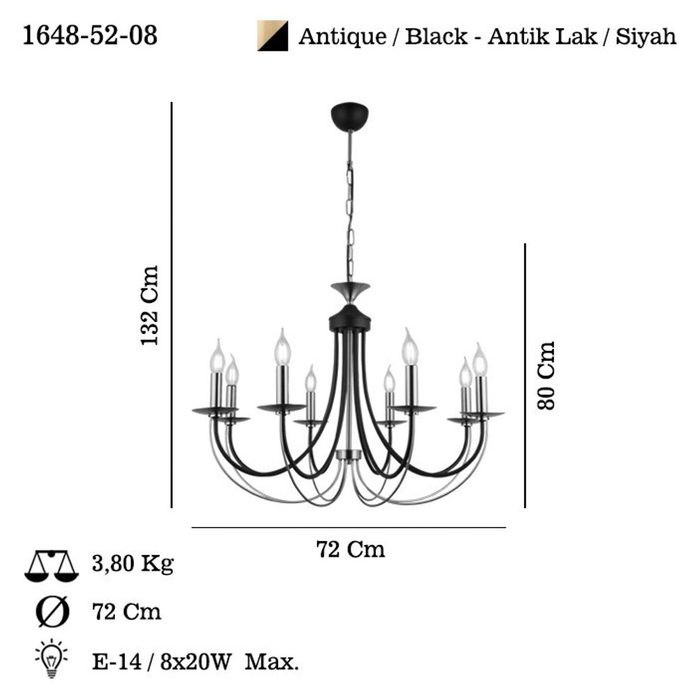 Luster Ferra – 52-08 – boje: antikni lak slika 3
