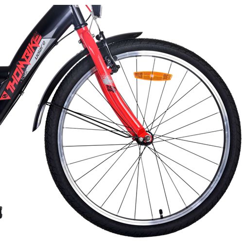 Dječji bicikl Volare Thombike 24" crno-crveni 3 brzine slika 4