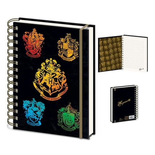 Harry Potter - Colorful Crest Dark A5 Wiro Notebook slika 1