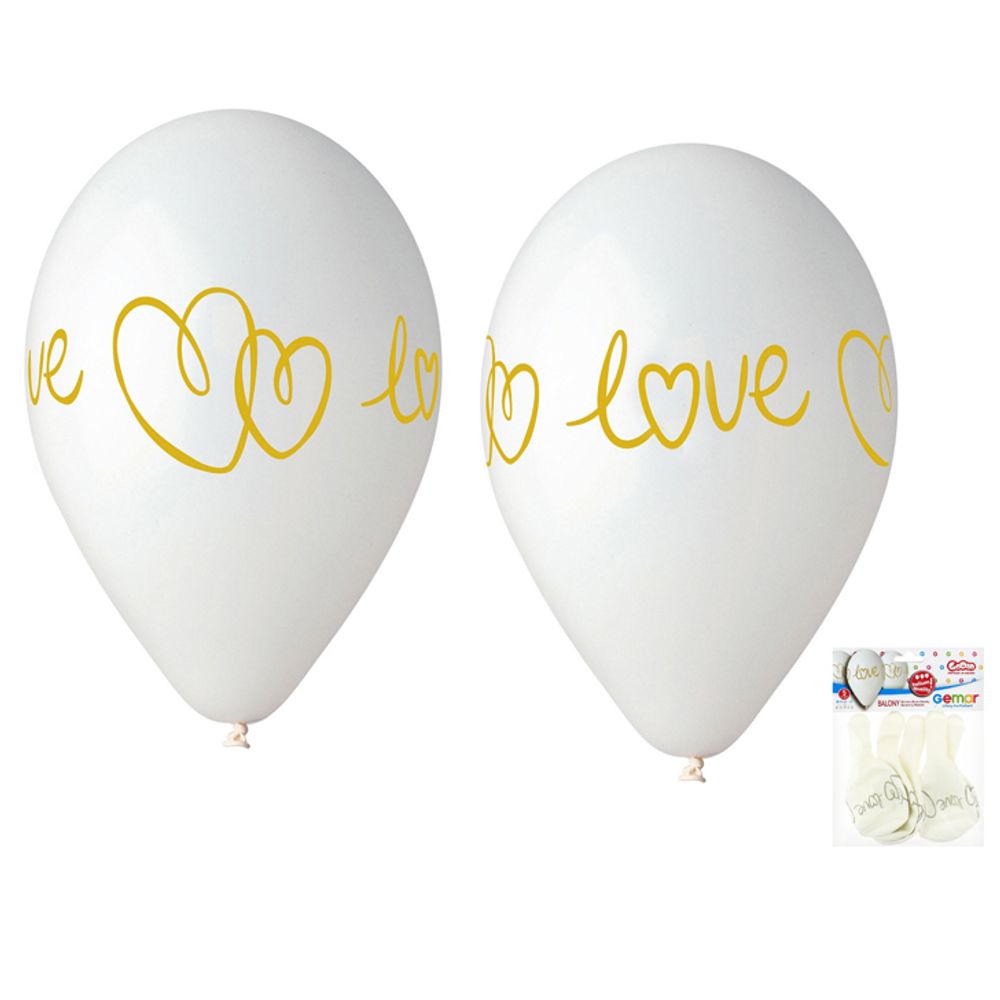 GoDan GS120-LV Balon Premium Love 33cm, 5kom slika 2
