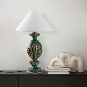 ELEGANZE-5315 Zelena i Bijela Stolna Lampa
