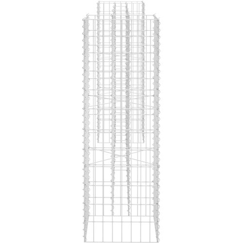 Gabionska sadilica u H-obliku od čelične žice 260 x 40 x 120 cm slika 11