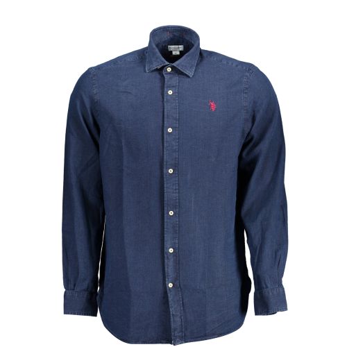 US POLO SHIRT LONG SLEEVE MAN BLUE slika 1