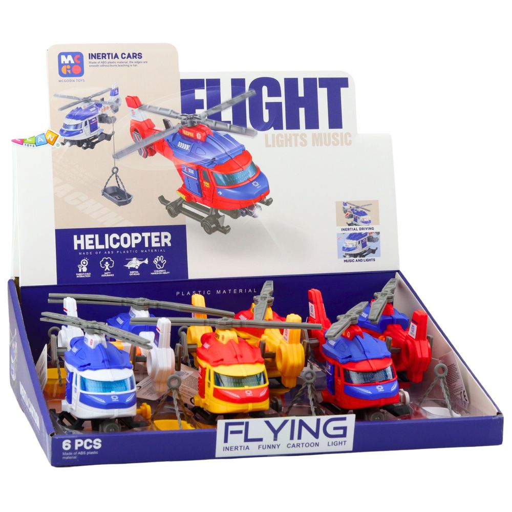 Spasilački helikopter, nosila, kuka, vitlo, pogon, svjetla, zvukovi, miks slika 5