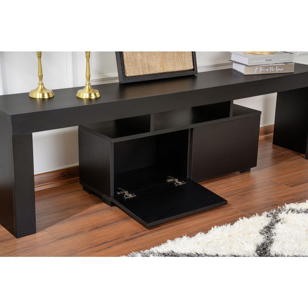 Enclave - Crni TV Stalak od Drva slika 3