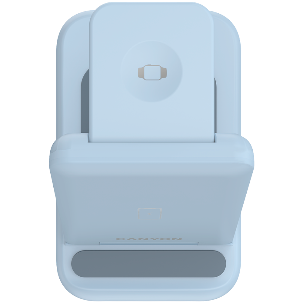 CANYON wireless charger WS-304 15W 3in1 Blue slika 7