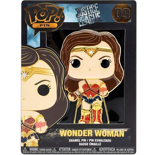 Funko Pop DC Comics Justice League Wonder Woman Large Ename bedž 10cm Chase slika 6