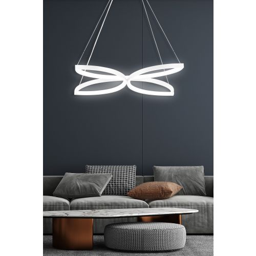 Luster Opviq Eriphos White-White sa LED osvetljenjem slika 1