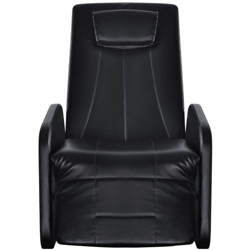 Masažna stolica od umjetne kože crna slika 8