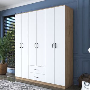 BA113 - 2337 Walnut
White Wardrobe