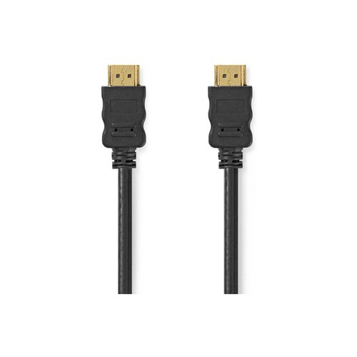 Kabel NEDIS CVGL34000BK50, HDMI (M) na HDMI (M), 4K@30Hz, ethernet, crni, 5m, label slika 1