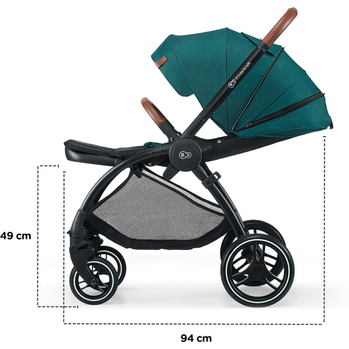 Kinderkraft Kolica Evolution Cocoon 2u1, siva slika 24