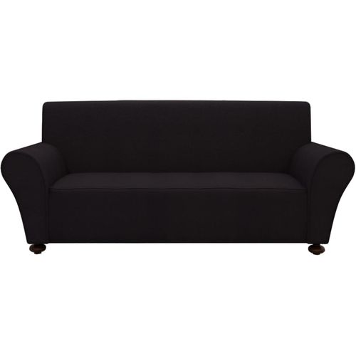 131081 Stretch Couch Slipcover Black Polyester Jersey slika 27