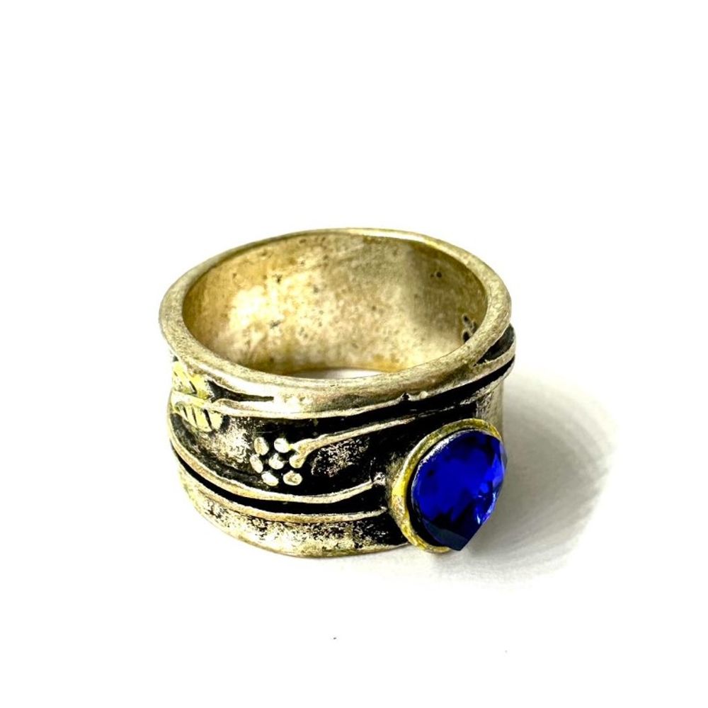 Prsten Vintage Blue Crystal slika 2
