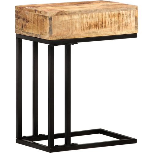 Bočni stolić U-oblika 45 x 30 x 61 cm od masivnog drva manga slika 13