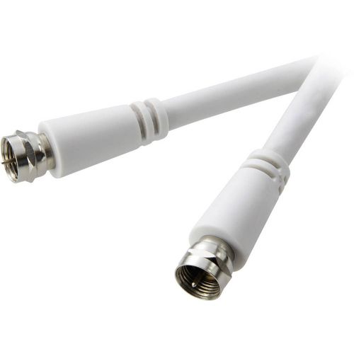 SpeaKa Professional SAT priključni kabel [1x F-muški konektor - 1x F-muški konektor] 7.50 m 90 dB  bijela slika 1