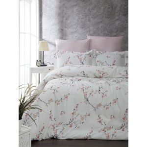 Ranforce King Posteljina Set (FR) Jasmine - Bijela i Losos