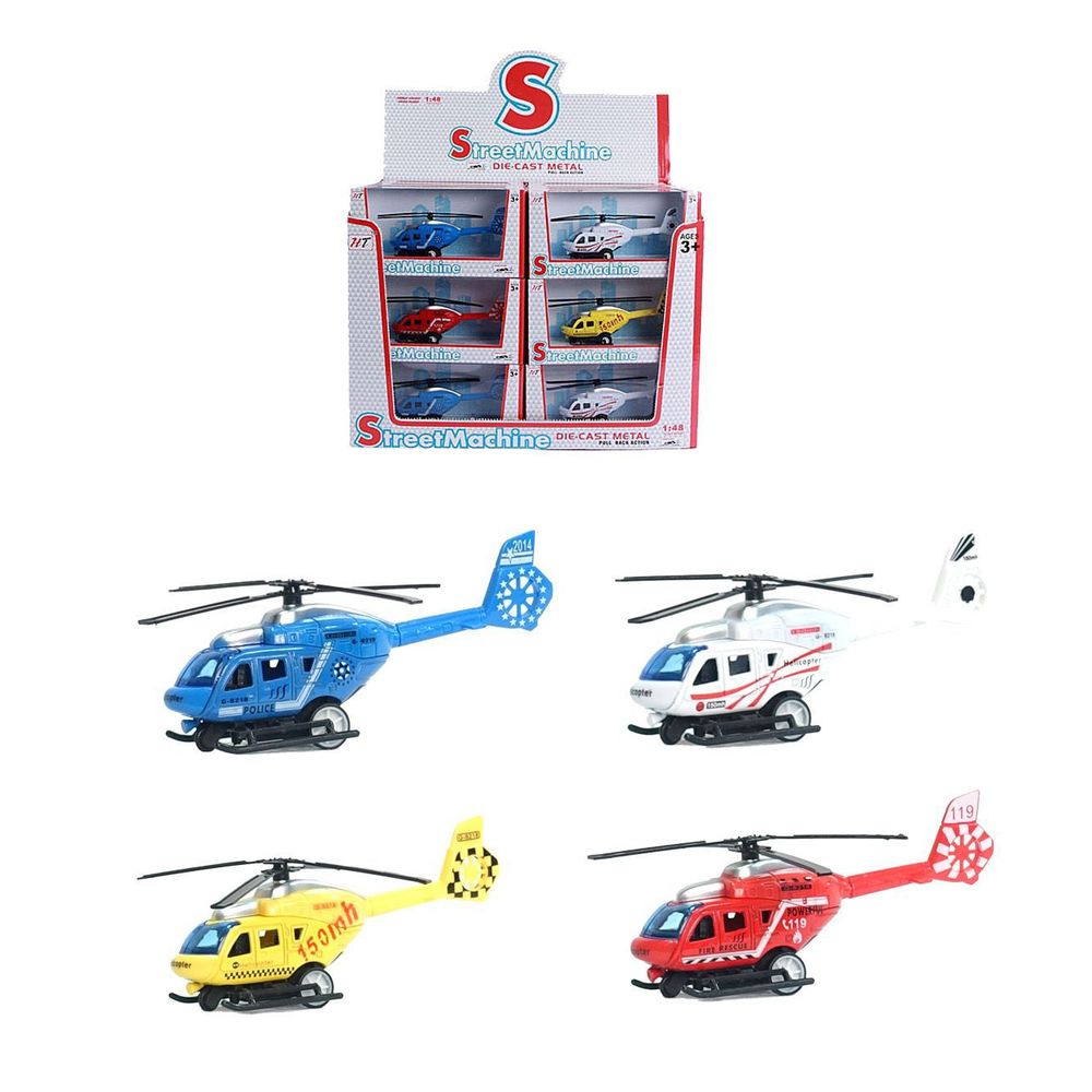 Helikopter DIE-CAST Pull Back, 1:43 slika 1