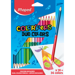 Maped Bojice drvene 18/1 DUO COLORS 