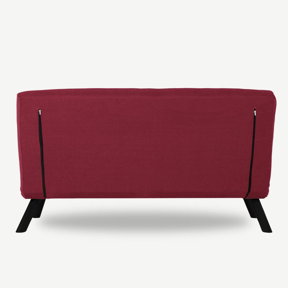 Sando 2-Seater - Maroon Dvosjed koji se pretvara u krevet slika 5