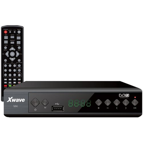Xwave M4 DVB-T2 Set Top Box,LED,scart,HDMI,USB,media player,metalno kućište slika 1