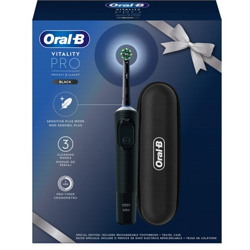 Oral-B Vitality Pro Black + Travel Case, Električna četkica sa putnom kutijom slika 2