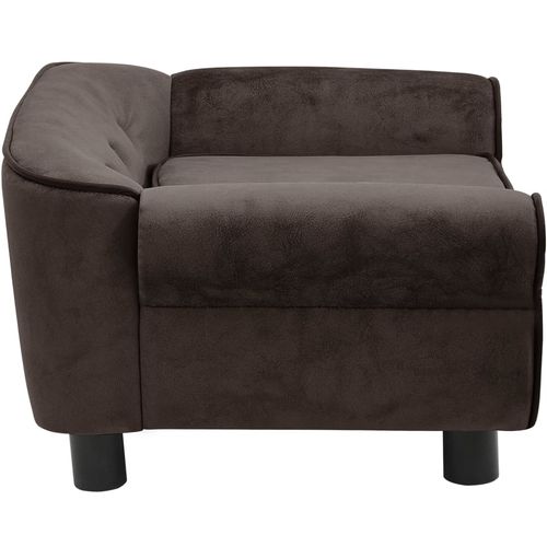 Sofa za pse smeđa 72 x 45 x 30 cm plišana slika 52