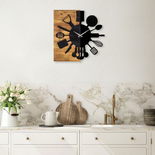 Wallity Wooden Clock 32 Walnut
Black Decorative Wooden Wall Clock slika 3