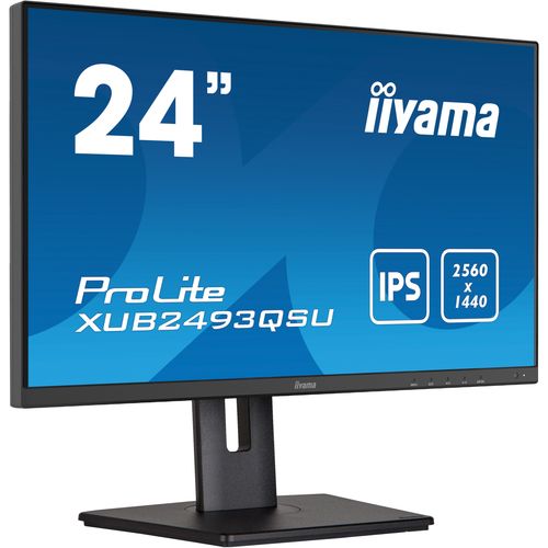 IIYAMA Monitor 24" ETE IPS-panel, 2560x1440, 15cm Height Adj. Stand, Pivot, 300cd/m², Speakers, HDMI, DisplayPort, 4ms, USB-HUB 3x 3.0 (23,8" VIS) slika 2