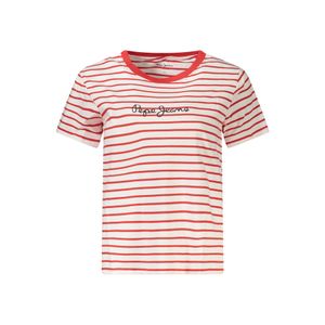 PEPE JEANS WOMEN'S SHORT SLEEVE T-SHIRT RED