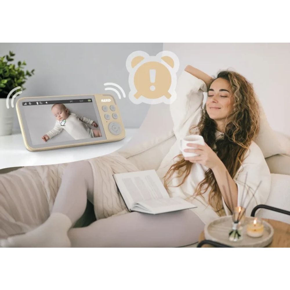 Neno Video Baby Monitor Vedo, Cream slika 12