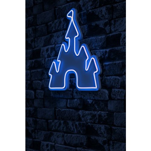 Wallity Ukrasna plastična LED rasvjeta, Castle - Blue slika 1