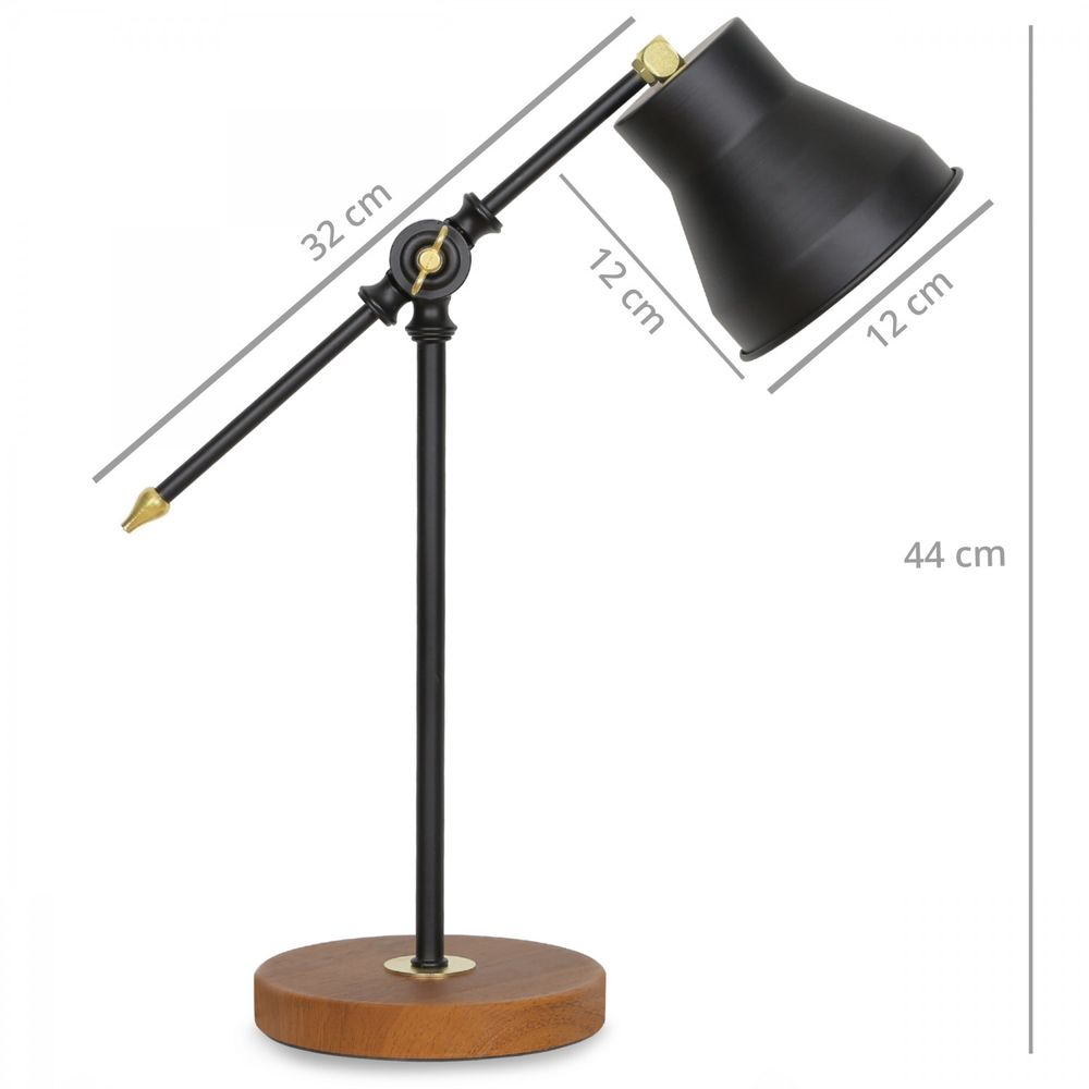 AYD-2778 Crna Stolna Lampa slika 4