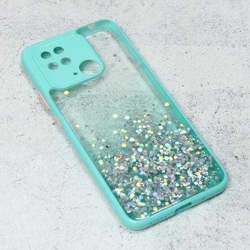 Maska Frame Glitter za Xiaomi Redmi 10C mint slika 1