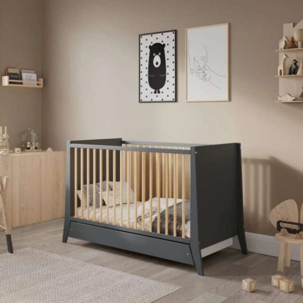 Lettino Krevetac sa ladicom Cosmo 120x60cm, Grey slika 2