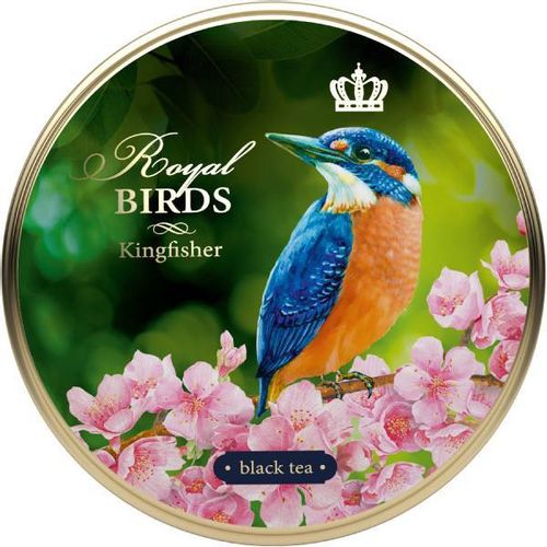 Richard Royal Birds - Crni čaj, 40g rinfuz, KINGFISHER metalna kutija 11013141 slika 1