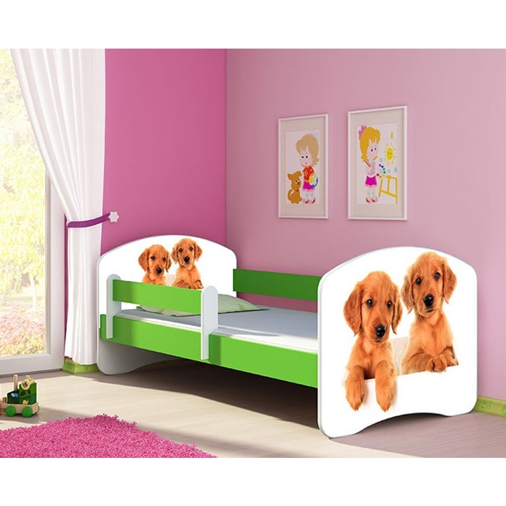ACMA Dječiji krevet Acma II Green - 140x70cm - Dezen 39 slika 1