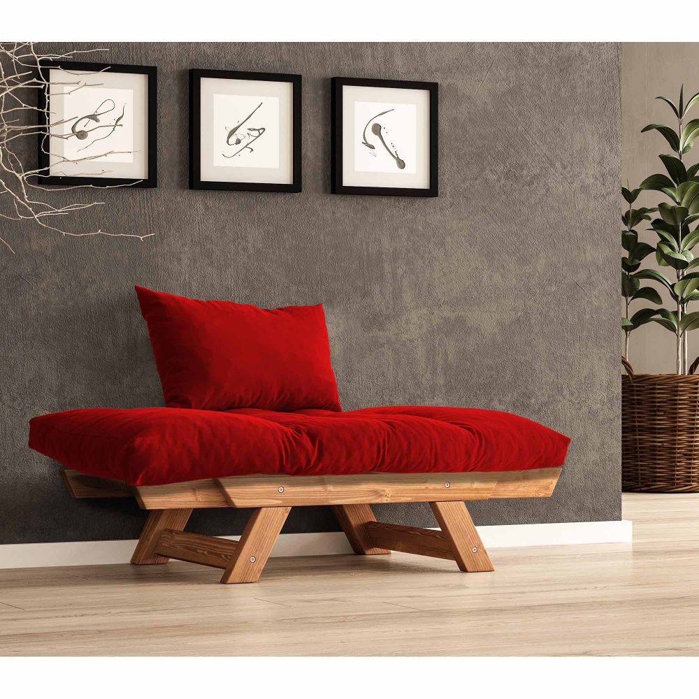 Jednosjed za vrt CPT8155-140, boja: teak crvena slika 3